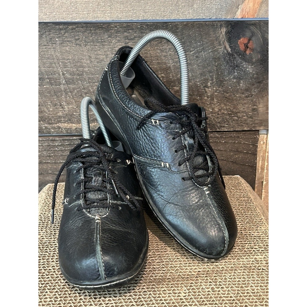 Clarks Bendables Black Lace Up Shoes Women's Size 7.5 M